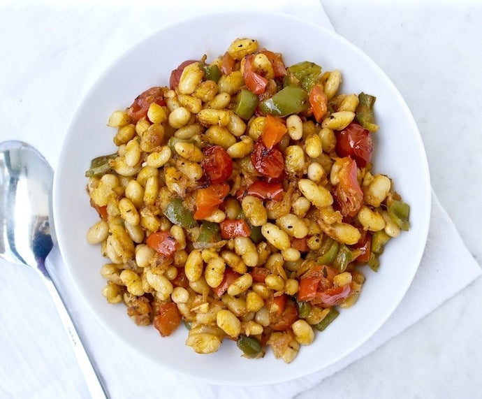 Roasted White Beans With Vegetables Greek Style