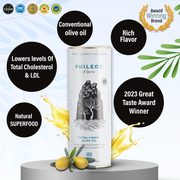 Phileos Ultra Premium Extra Virgin Olive Oil PGI Laconia- 1L tin