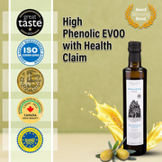 Phileos Ultra Premium Extra Virgin Olive Oil PGI Laconia - 500ml Dorica dark green glass bottle