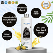 Phileos Ultra Premium Extra Virgin Olive Oil PGI Laconia - 500ml tin