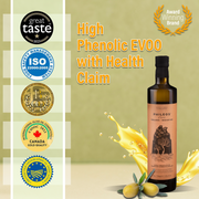 Phileos Premium Organic Extra Virgin Olive Oil - 750ml dark green glass bottle