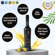 '9' Ultra Premium Extra Virgin Olive Oil - 500ml antique glass bottle