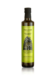 Phileos Ultra Premium Organic Early Harvest (Agoureleo) Extra Virgin Olive Oil - 500ml glass bottle