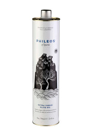 Phileos Ultra Premium Extra Virgin Olive Oil PGI Laconia - 750ml tin