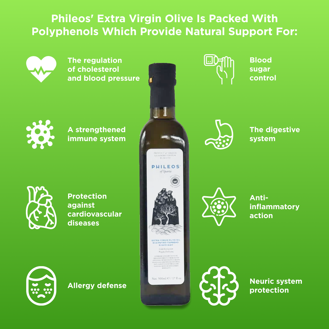 Phileos Ultra Premium Extra Virgin Olive Oil PGI Laconia- 750ml Marasc ...